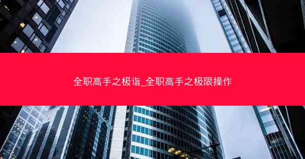 全职高手之极诣_全职高手之极限操作